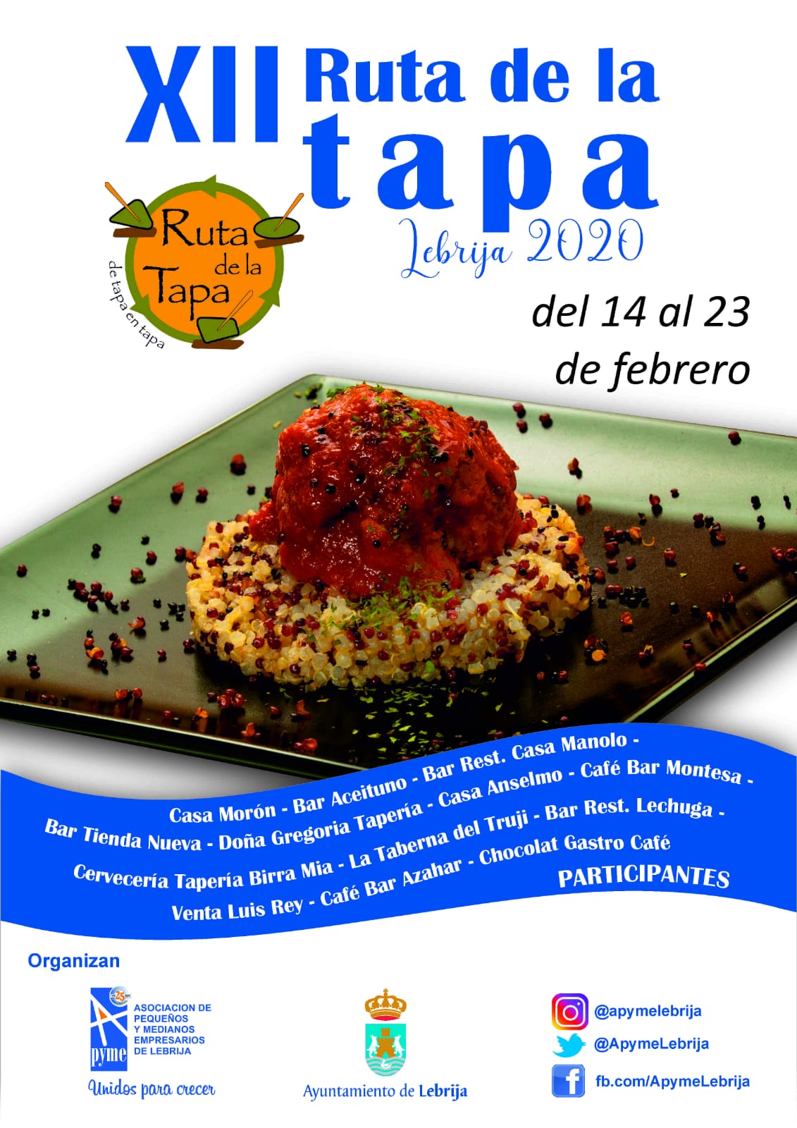 Acto de presentación de una nueva edición de la Ruta de la Tapa, Lebrija 2020 (1)