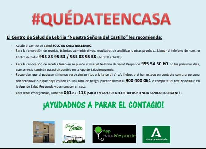 Números de teléfono Centro Salud