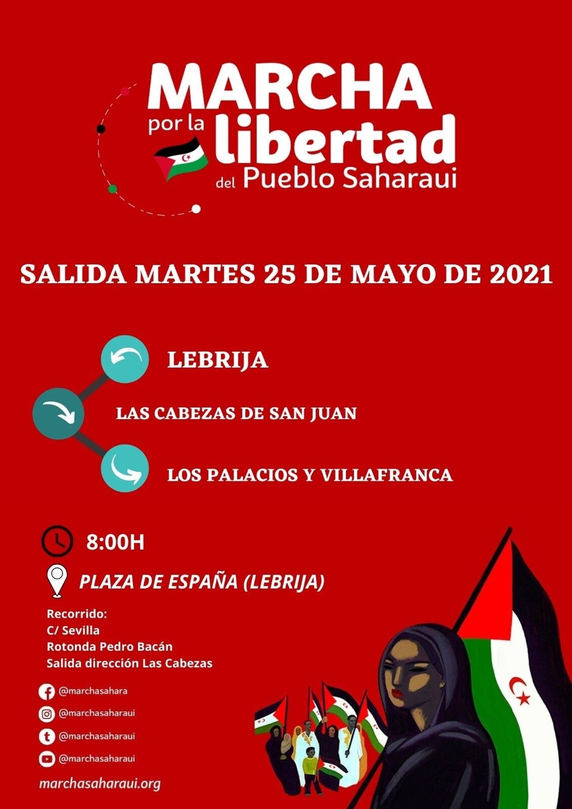 Marcha por la libertad pueblo saharaui - 25 mayo