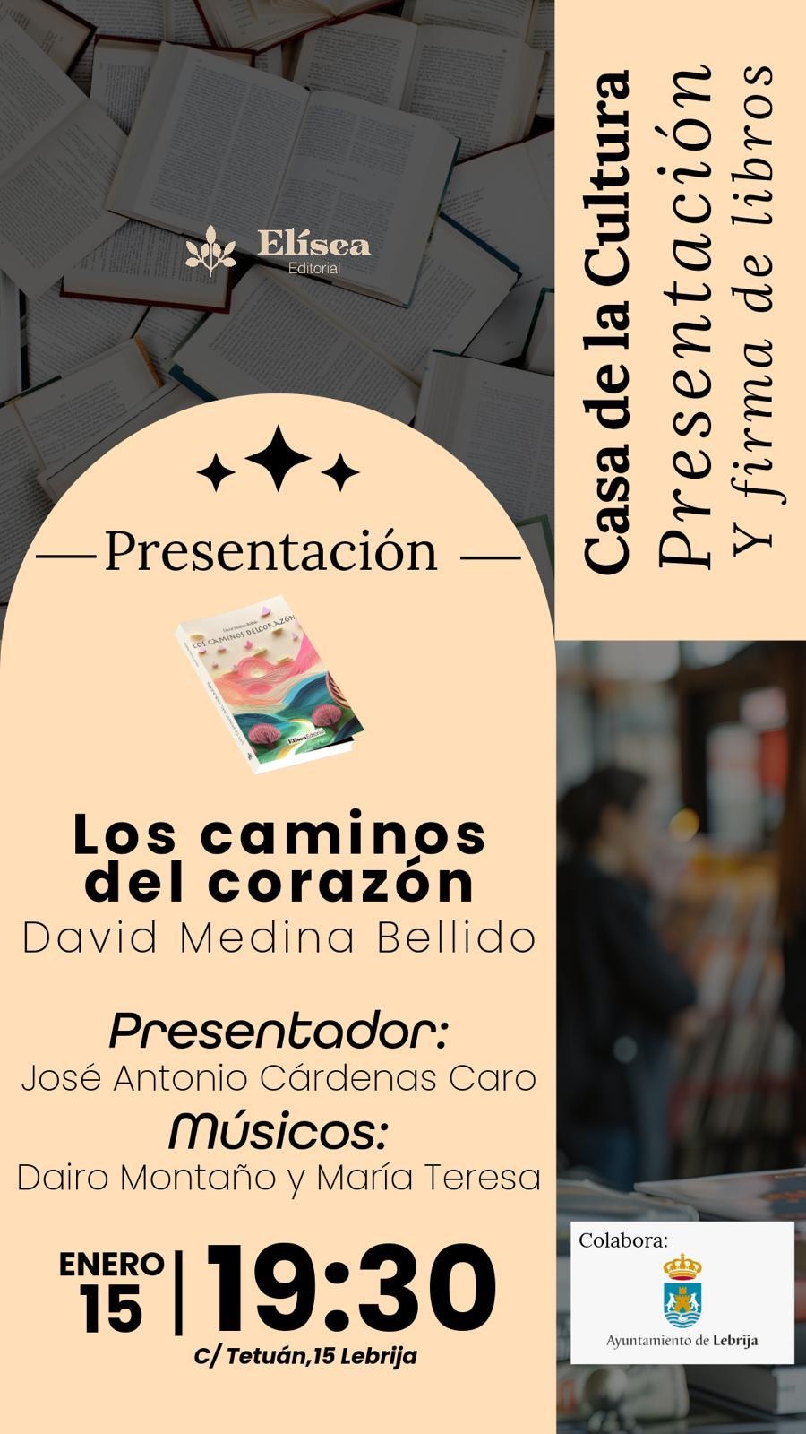 26 01 15 Cartel Presentación libro de David Medina