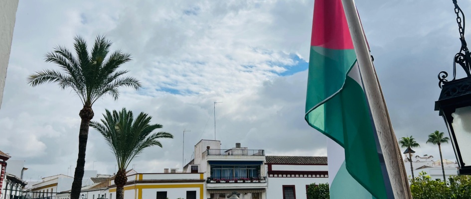 Bandera Palestina - Ayto Lebrija sept 25