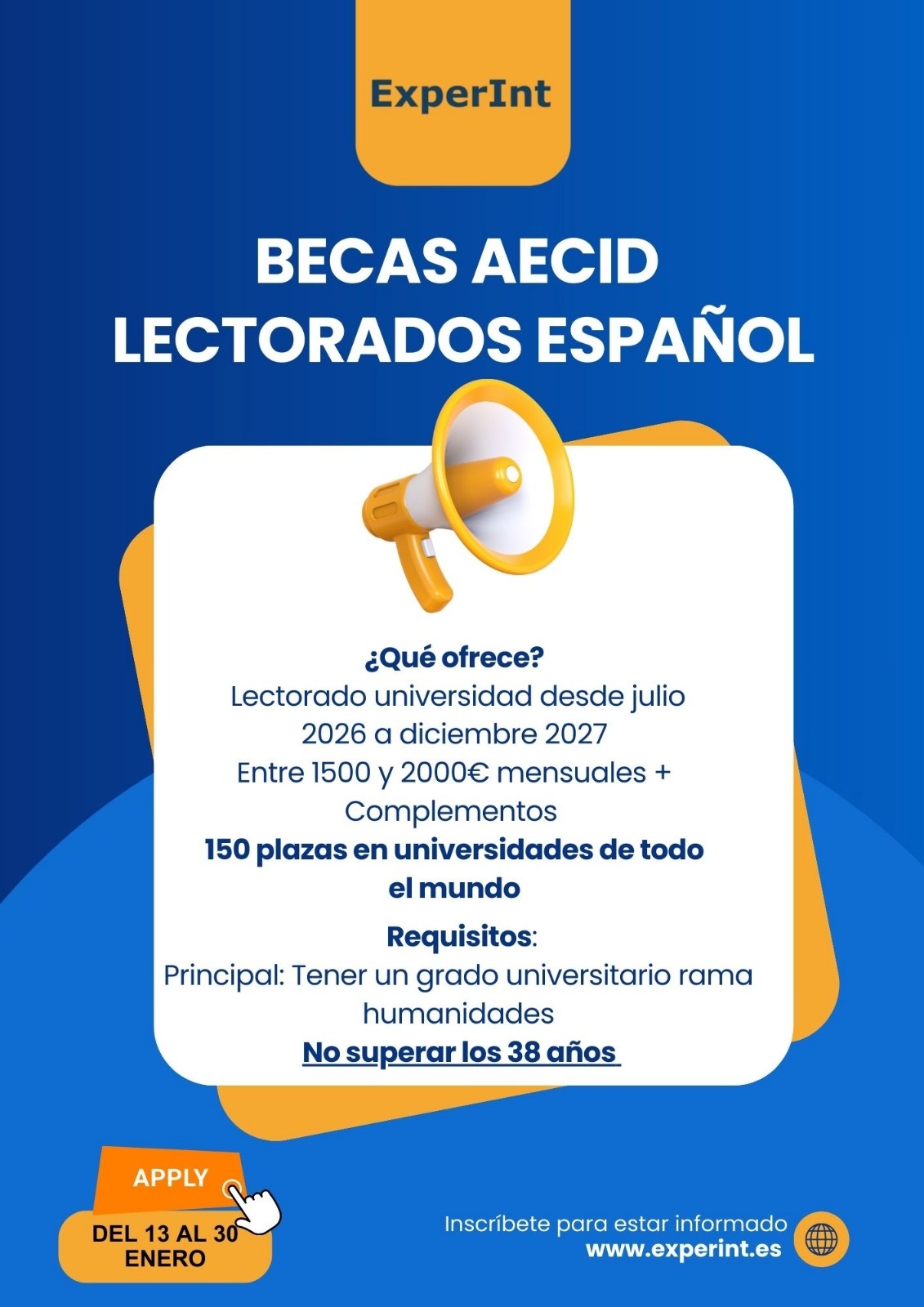 Becas Lectorados Español