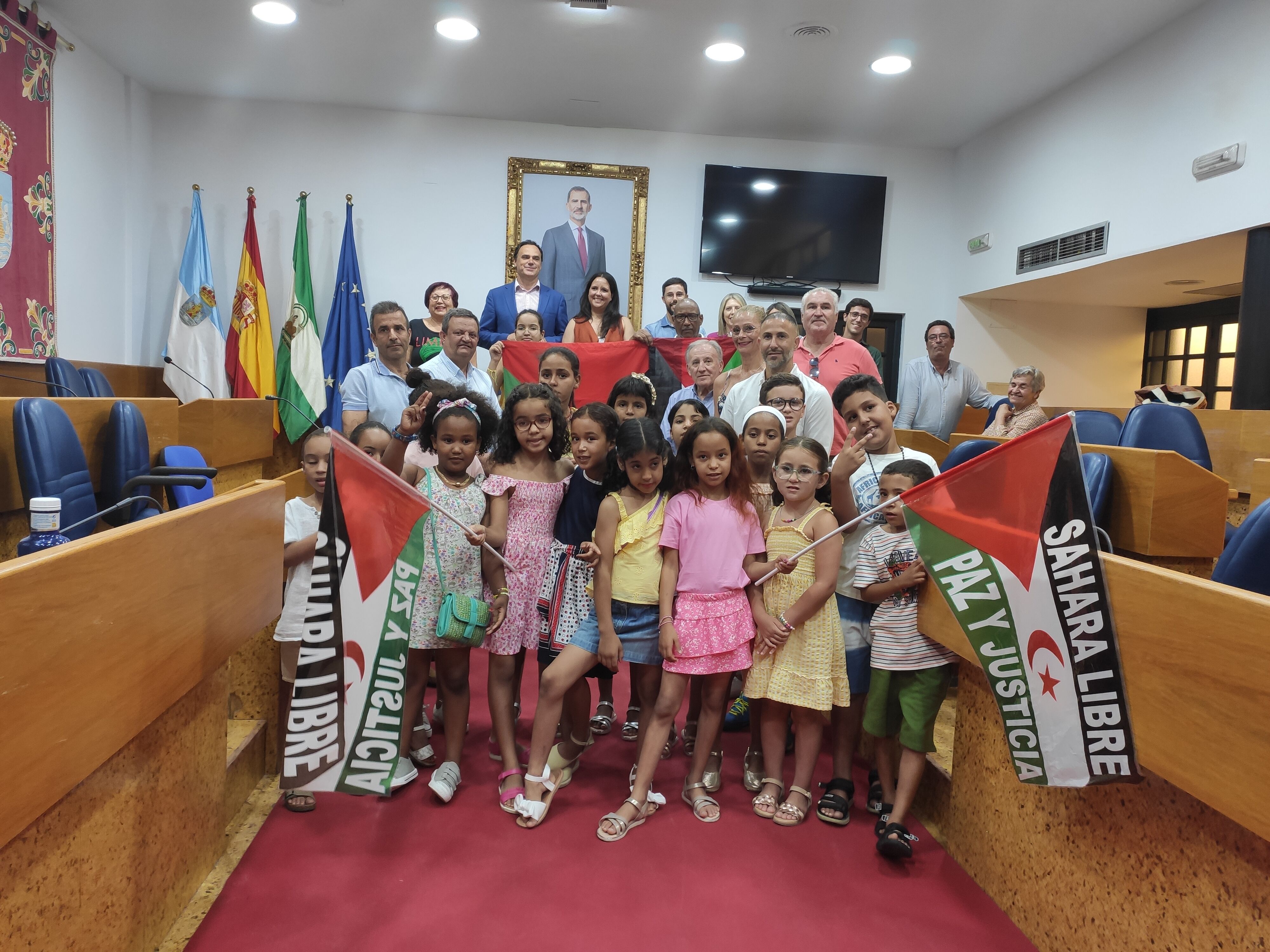Bienvenida oficial niños saharauis - Lebrija (1)
