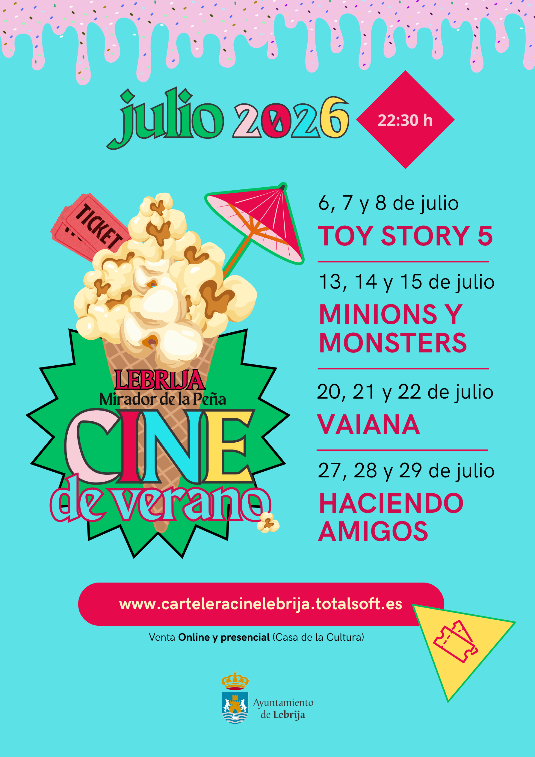 CINE VERANO JULIO 2026