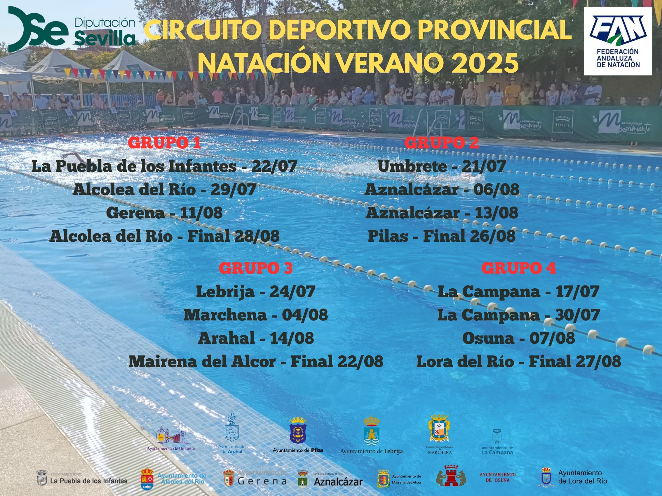 Cartel CDP NATACIÓN VERANO 2025