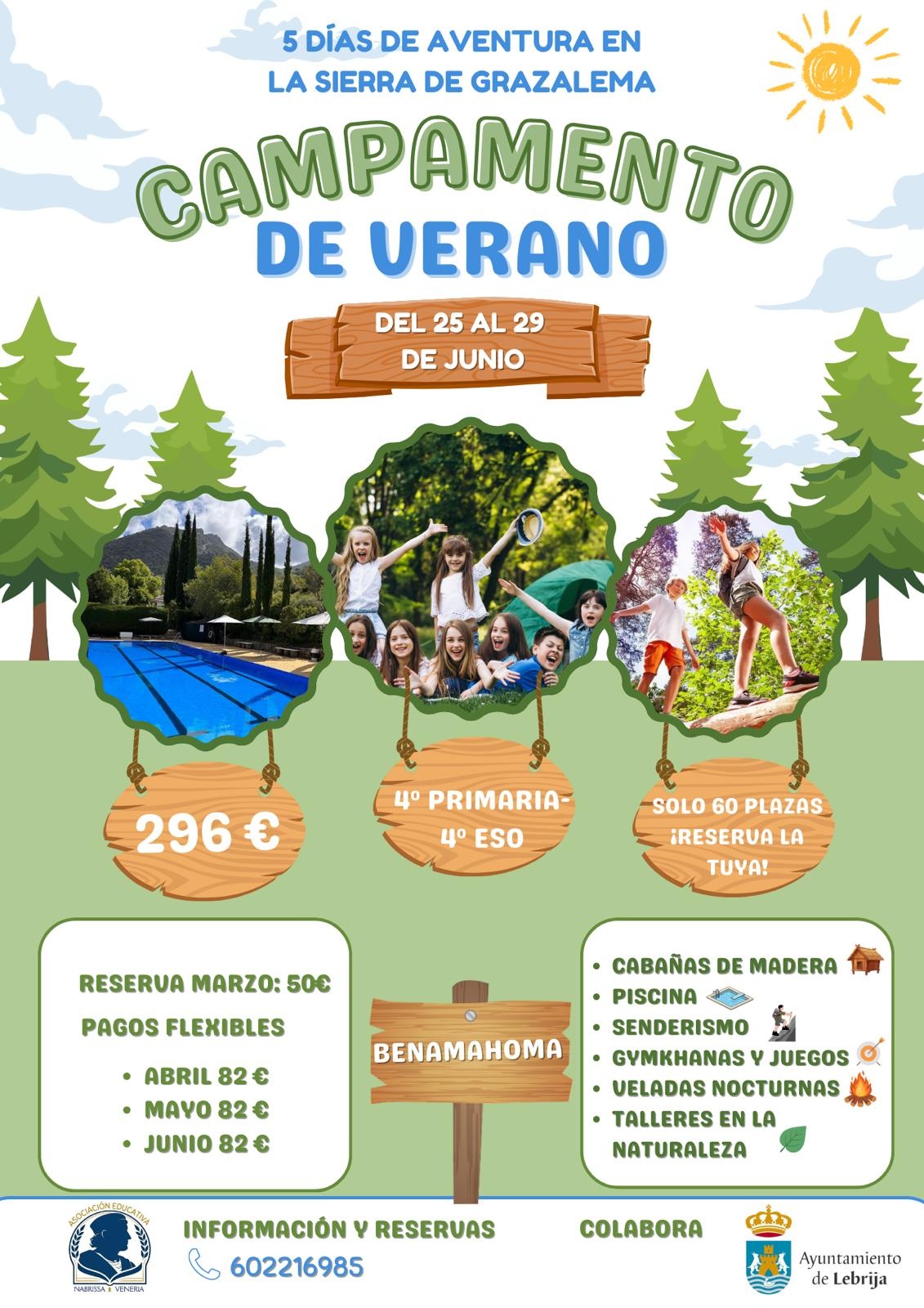Cartel Campamento Verano - Asociación Educativa