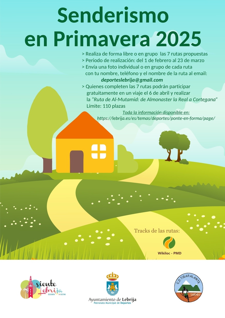 Cartel Rutas senderos locales primavera 2025