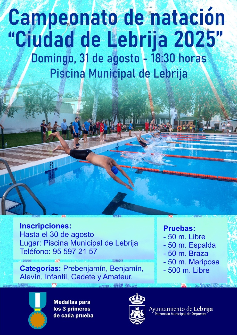 Cartel campeonato local natacion 25 (1)
