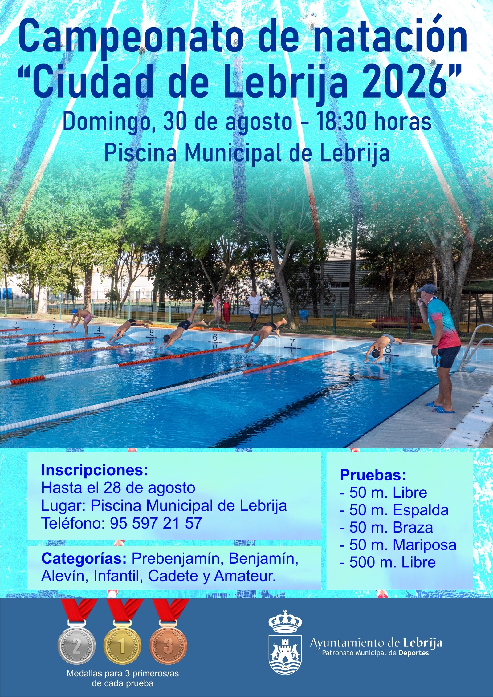 Cartel campeonato local natacion 26 (1)