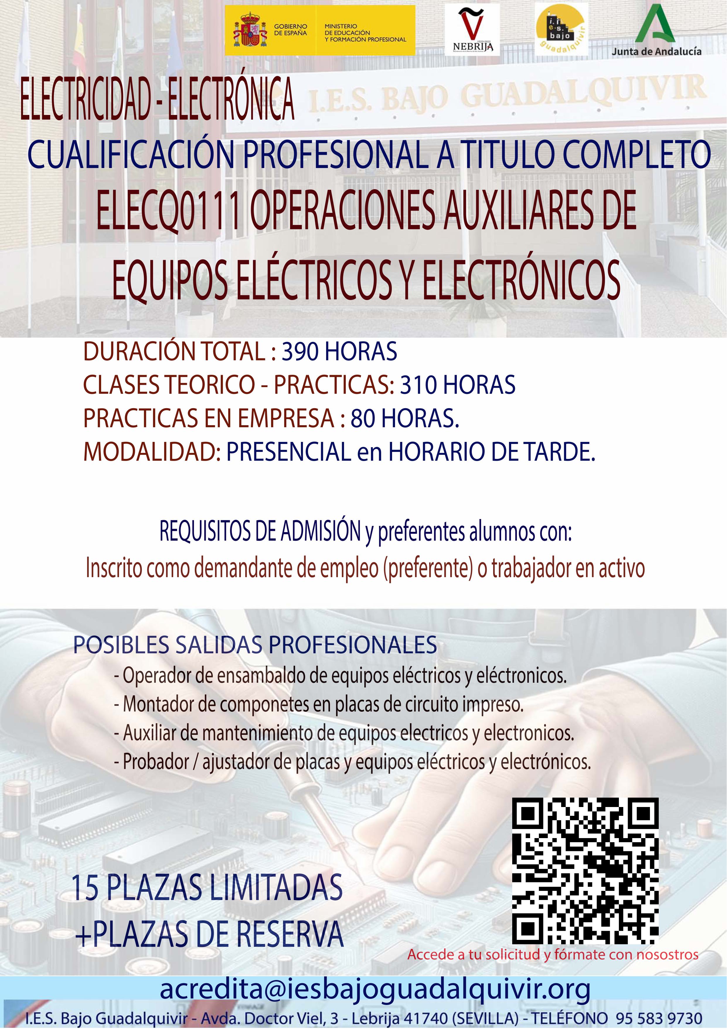 Cartel información Curso - IES BAJO GUADALQUIVIR