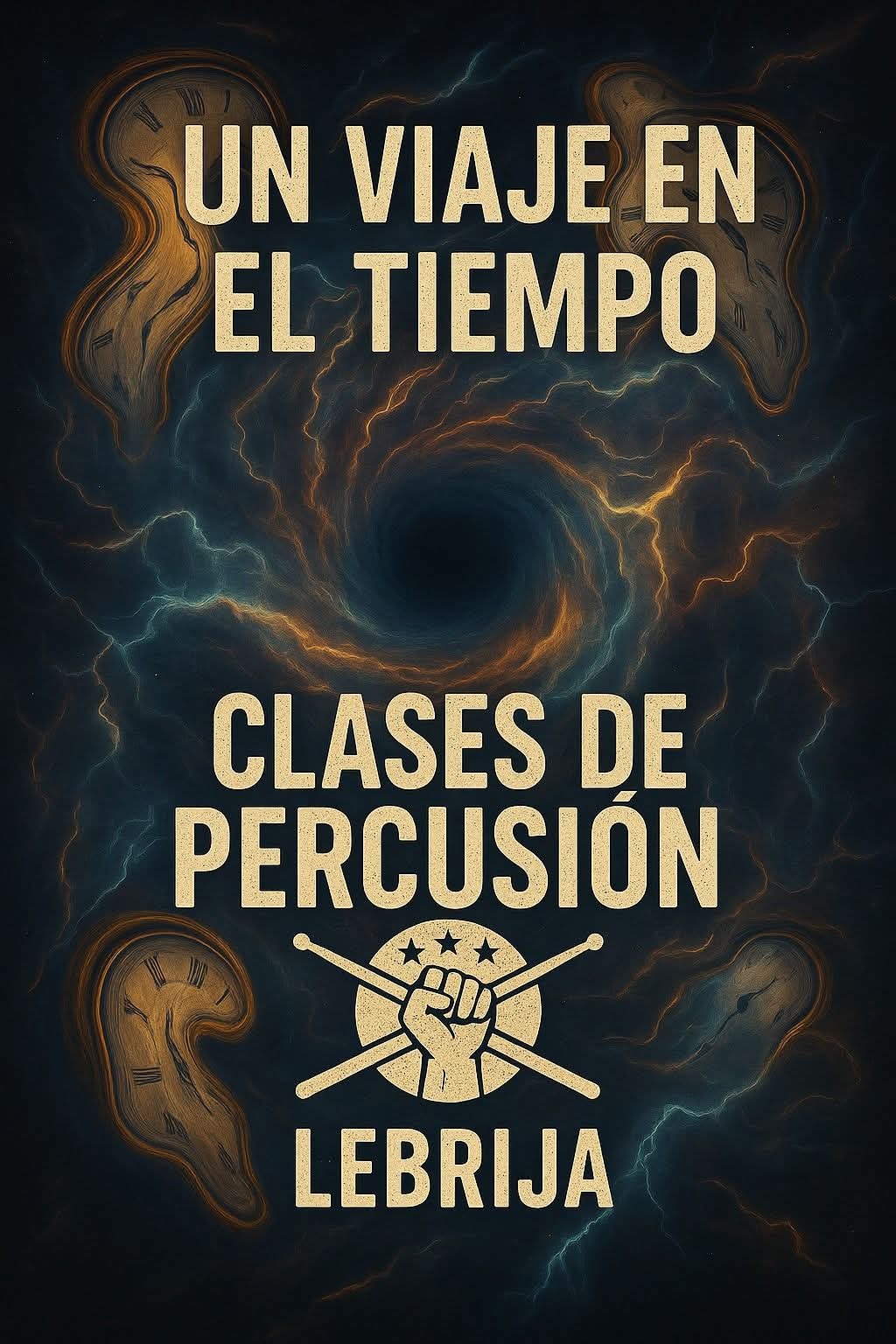Cartel taller percusión junio 2025