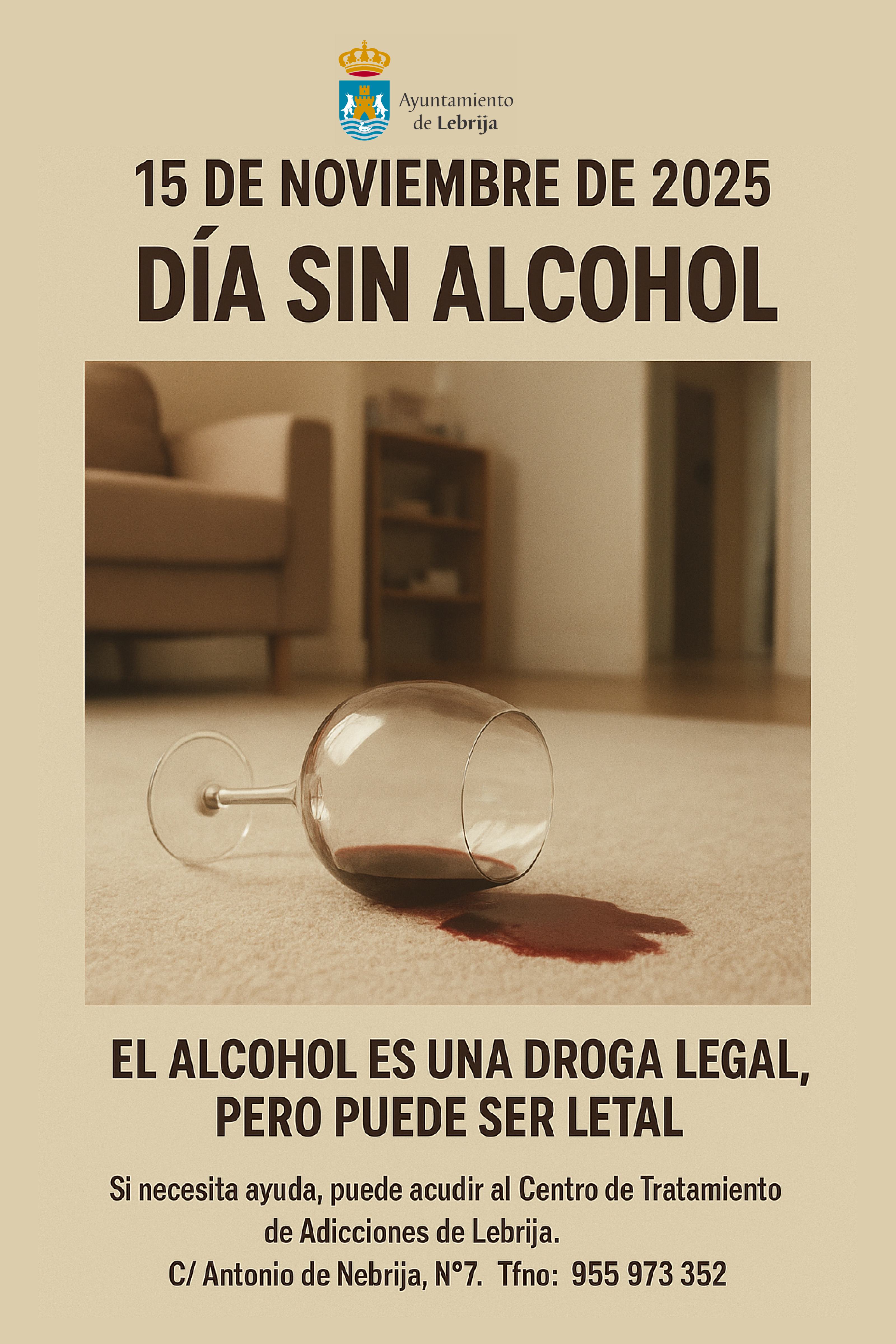 Día sin alcohol 15 nov 2025