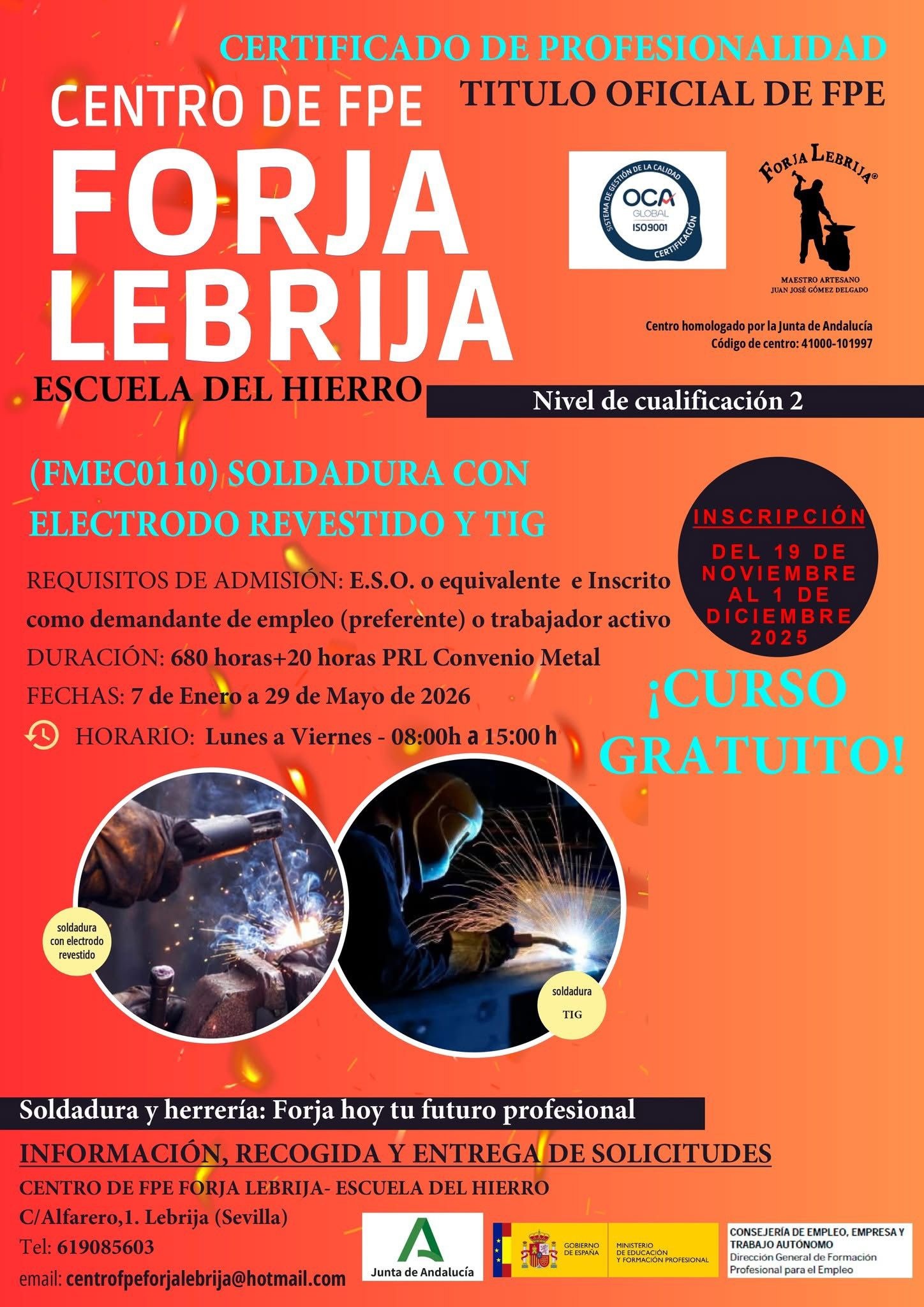 Forja Lebrija - Curso noviembre 2025