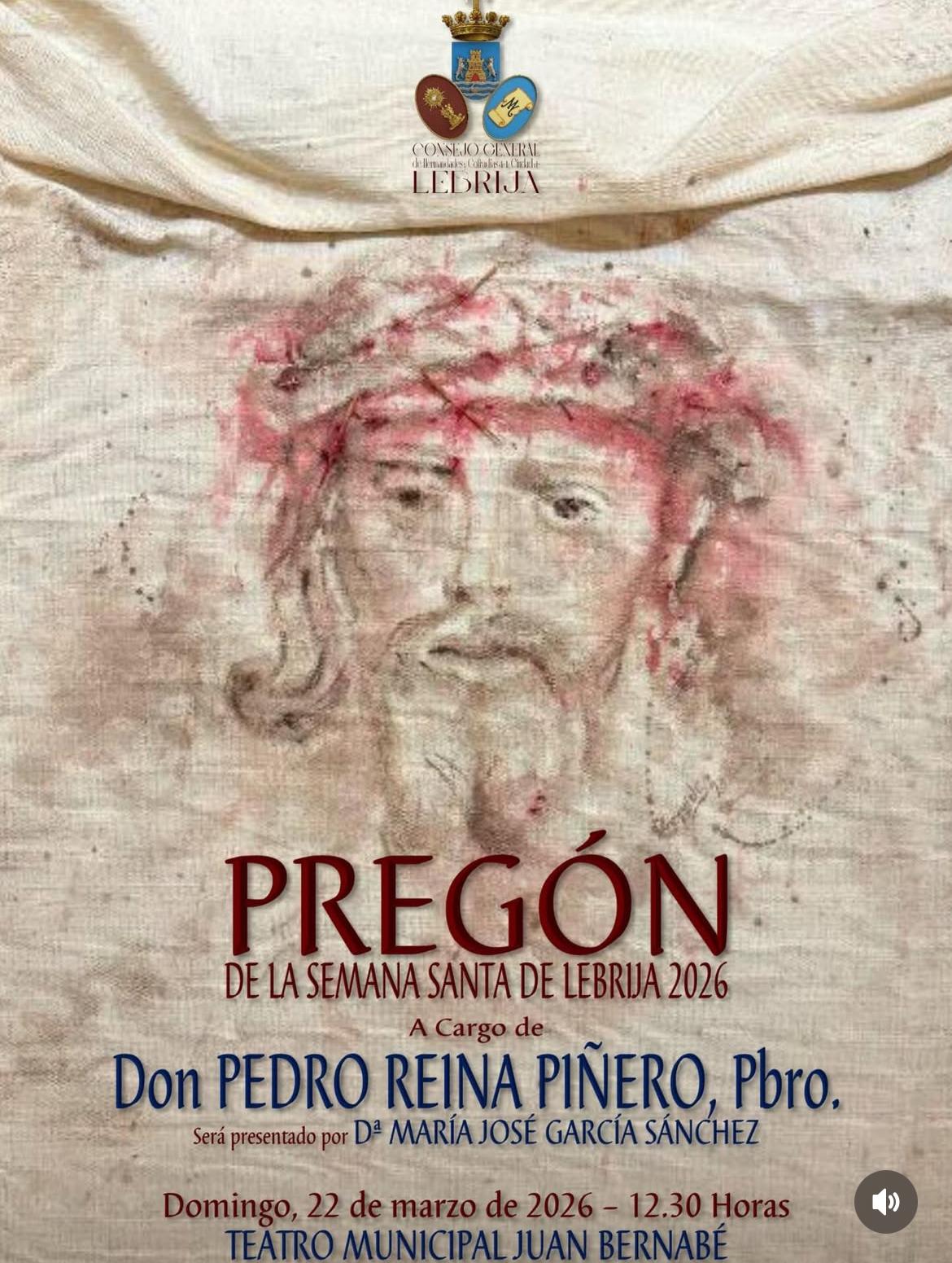 Este domingo se celebra el Pregón de la Semana Santa de Lebrija 2026