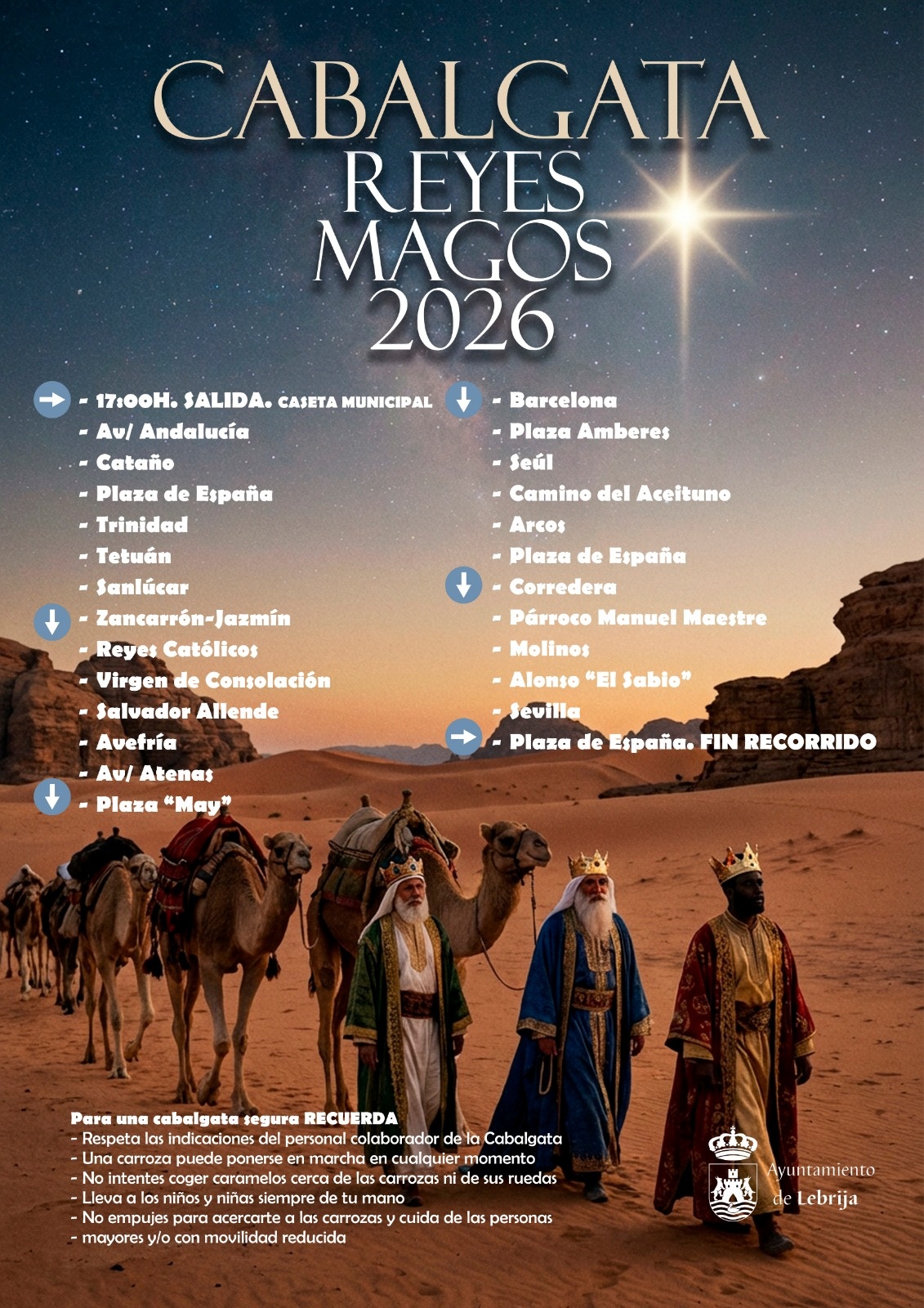 Recorrido Cabalgata 2026