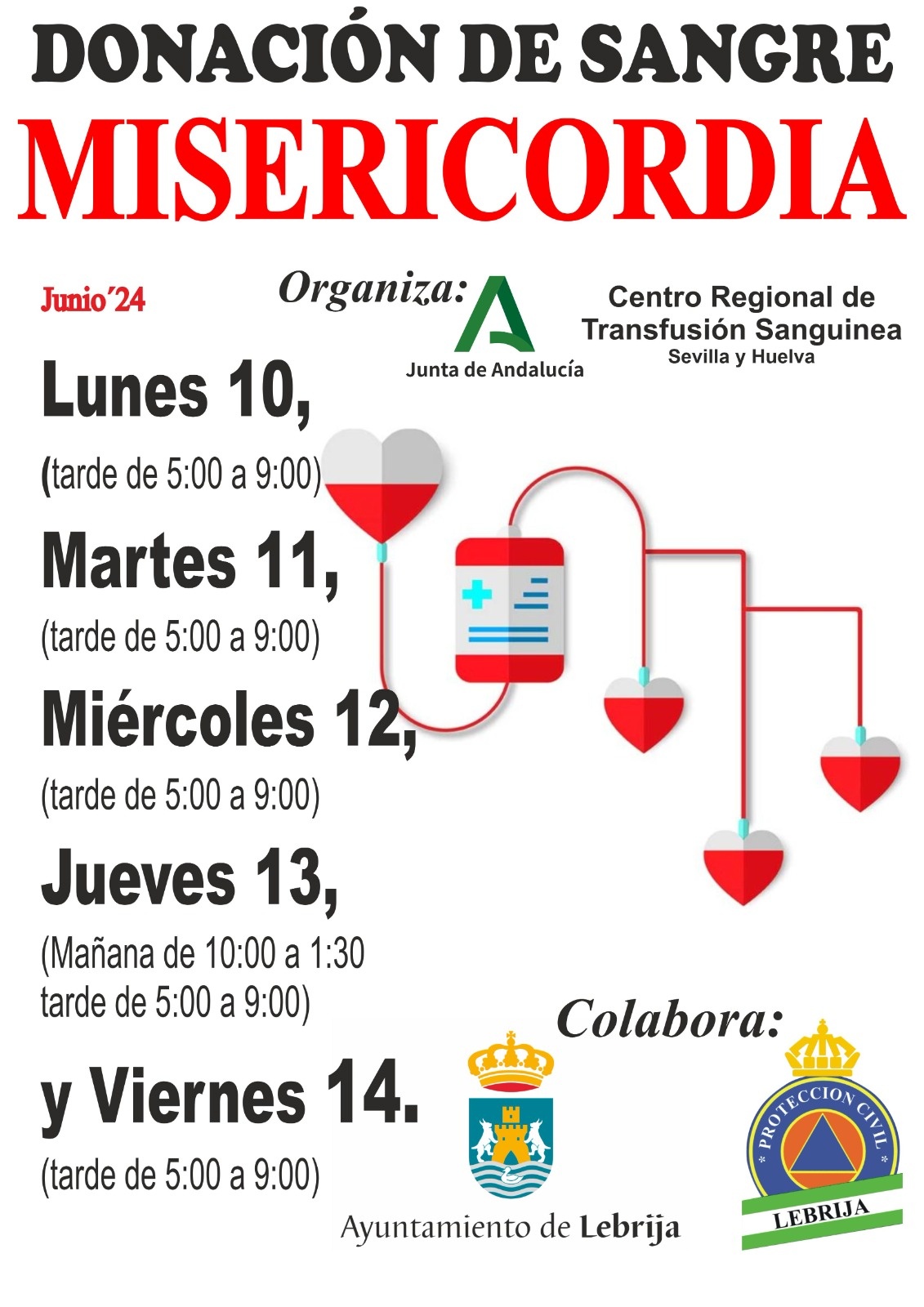 donación sangre junio 2024